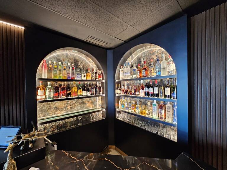 Modern Bar Shelf Renovation